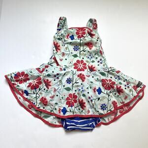 Matilda Jane MJ Floral & Stripe Ruffle Romper One Piece